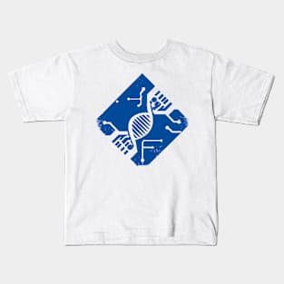 Biochip (Blue) Kids T-Shirt